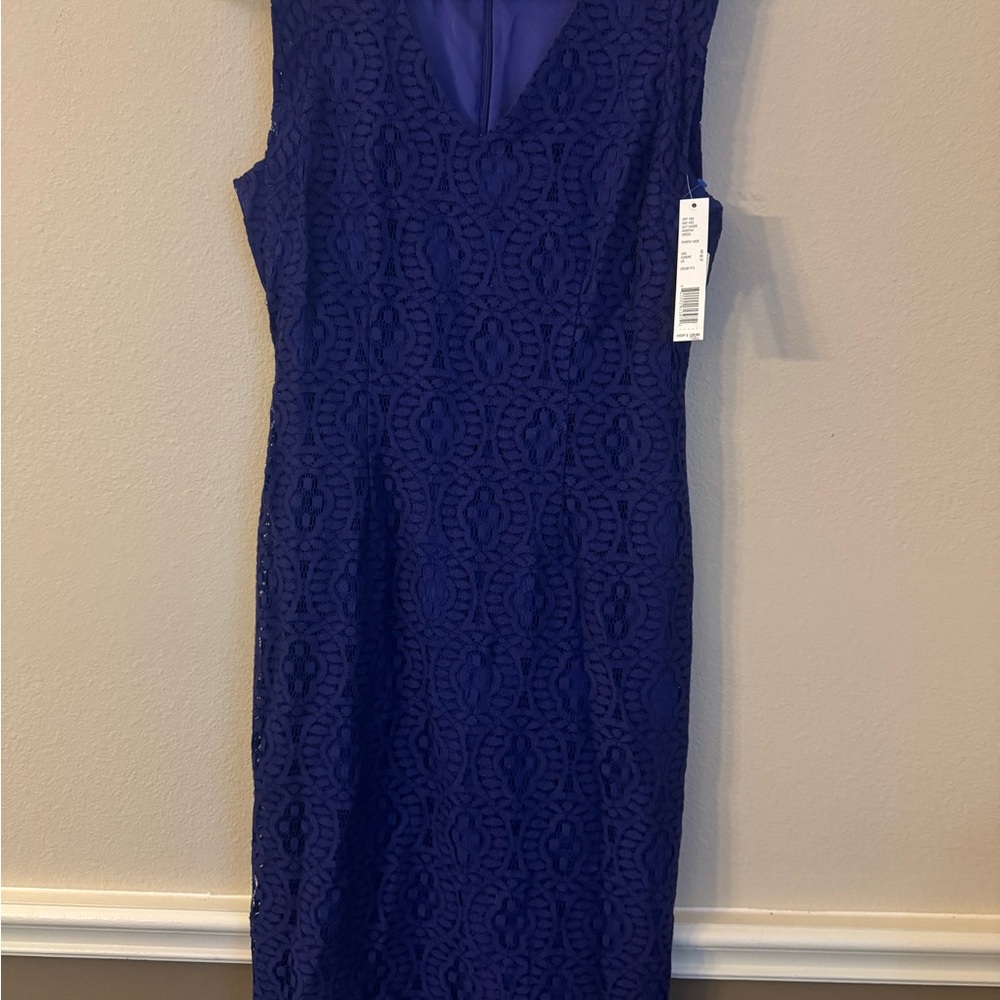 Gianni Bini Purple Lace Midi Dress